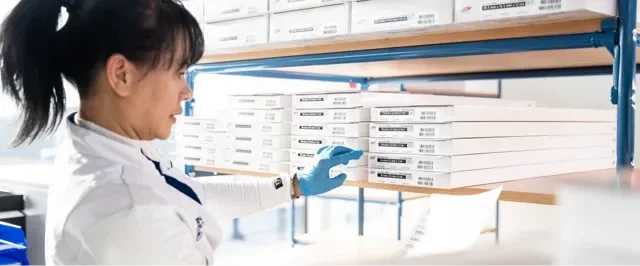 Doctor performing inventory