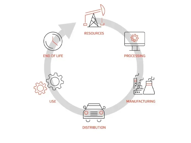 Infograph showing a wheel.