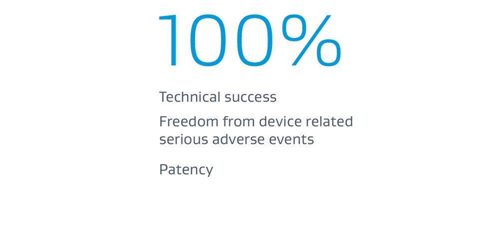 100% technical success