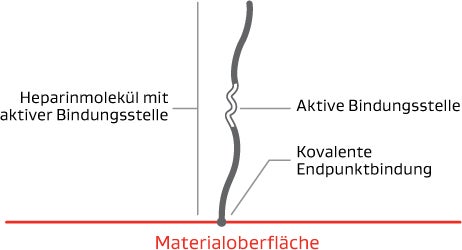 Abbildung stellt die firmeneigene kovalente Endpunktbindung dar
