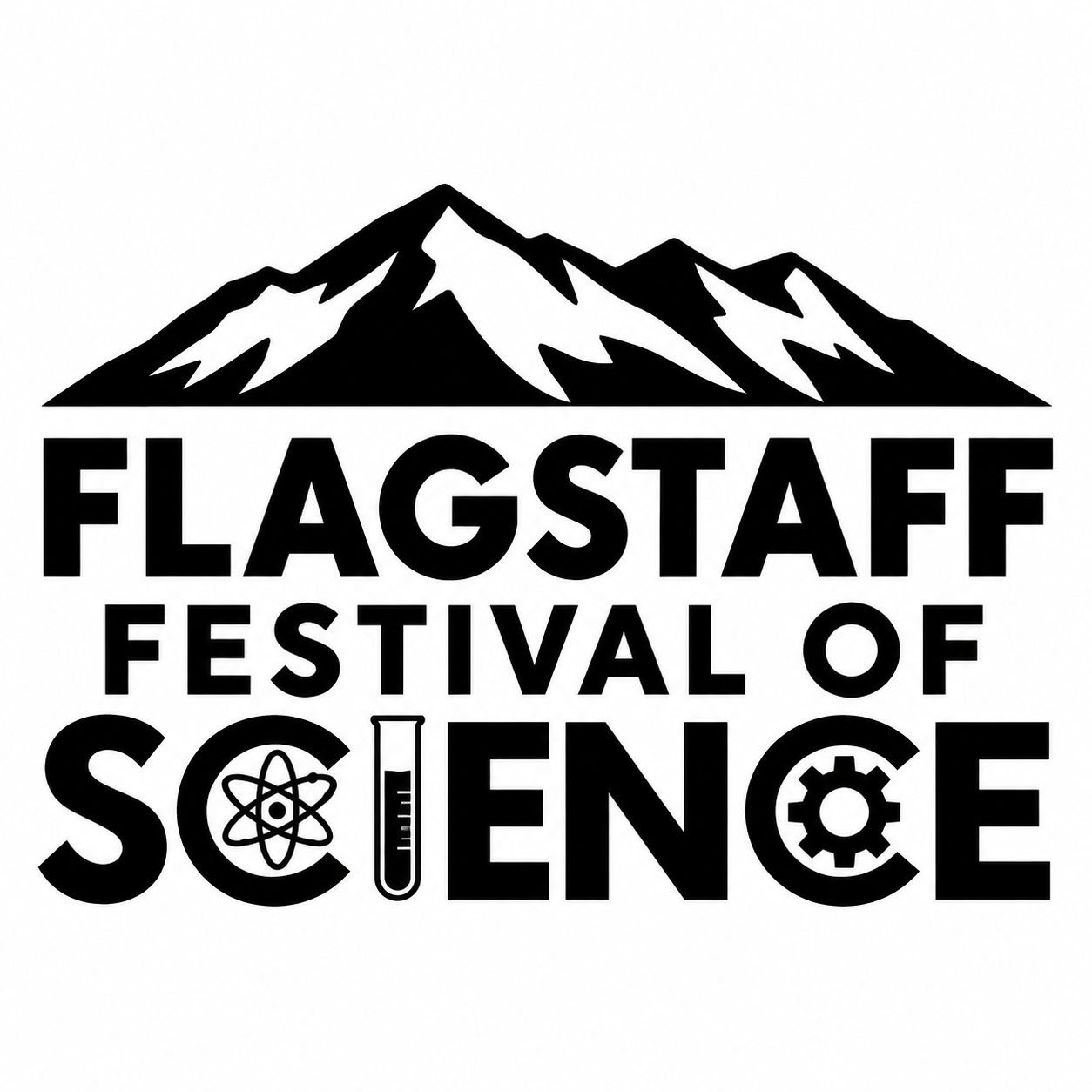 Logo for the Flagstaff Festival of Science, an annual, free 10-day science celebration held in Flagstaff, Arizona