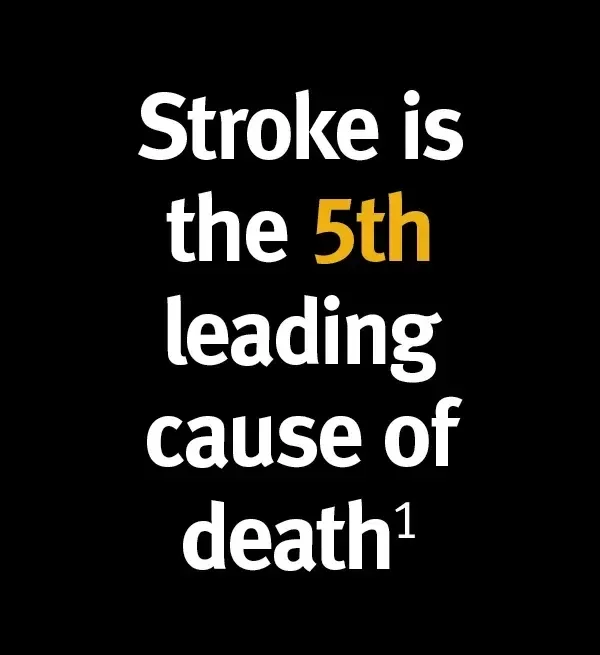 Stroke is the 5th leading cause of death