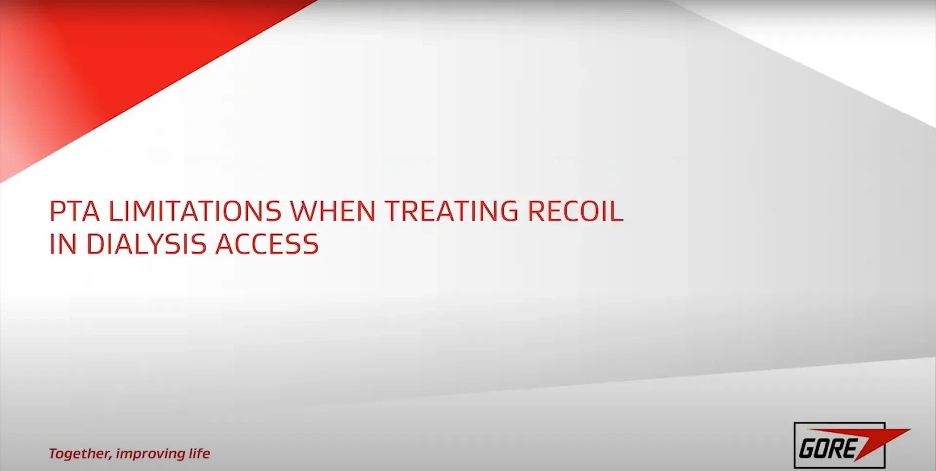  Drs. Lok, Garcia, Patel and Saad discuss limitations of PTA when treating recoil in dialysis access. 
