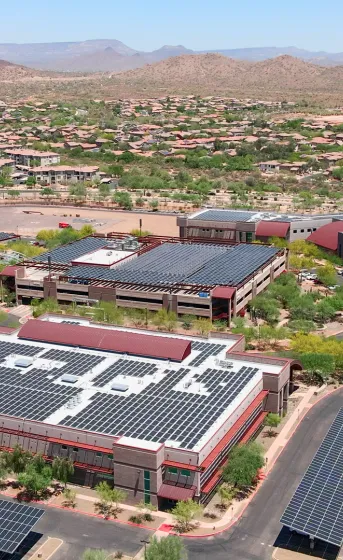 birds eye shot of gore facilities