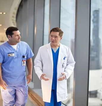 two doctors working